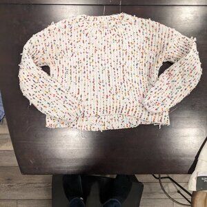 Altar'd State Distressed Cropped Sweater Size Large